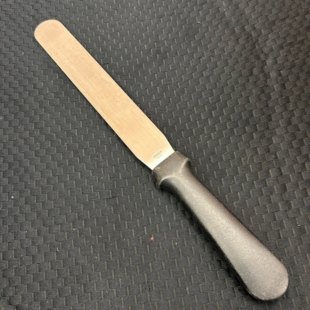 Ateco Ultra 1308 Straight Icing Spatula Stainless Steel Japan Black Handle 12.5